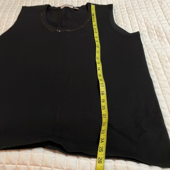 QUACKER Factory SET sequin cardigan and shell set. NWT L Black - Picture 9 of 11